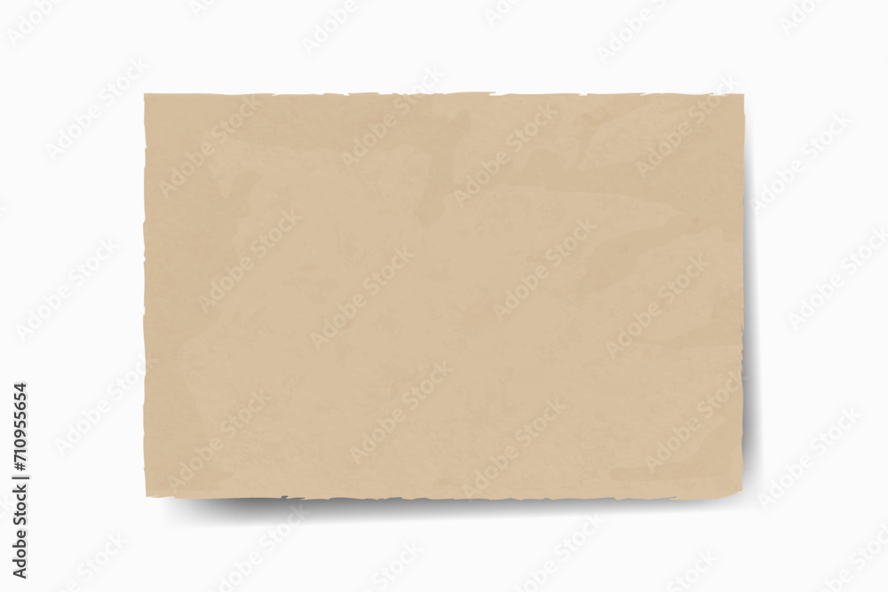 Kraft recycled texture paper background, grunge old parchment banner template. Vector illustration. Kraft recycled texture paper background, grunge old parchment banner template. Vector illustration.