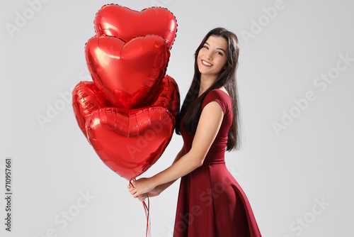 Beautiful young woman with ...