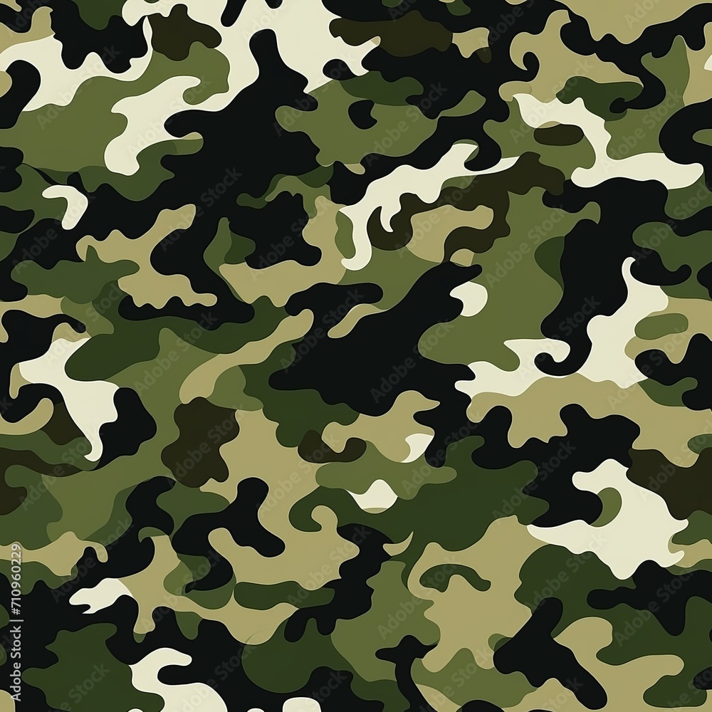 Fototapeta premium Camouflage seamless pattern. Abstract texture.