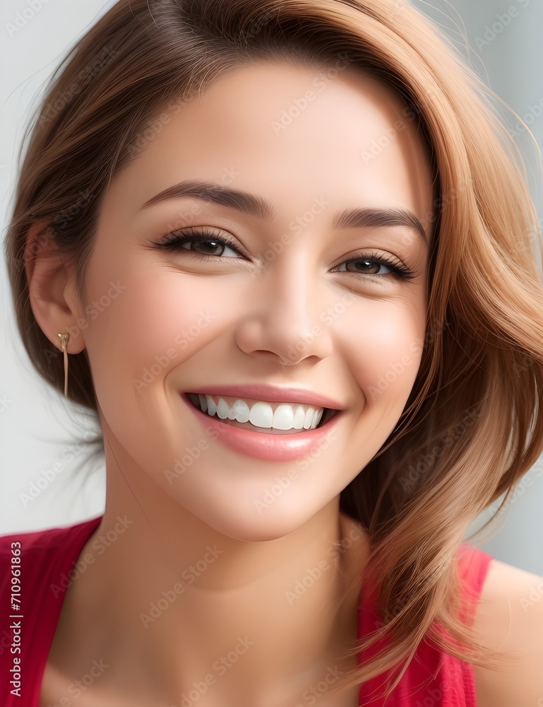 portrait of a smiling woman portrait of a smiling woman