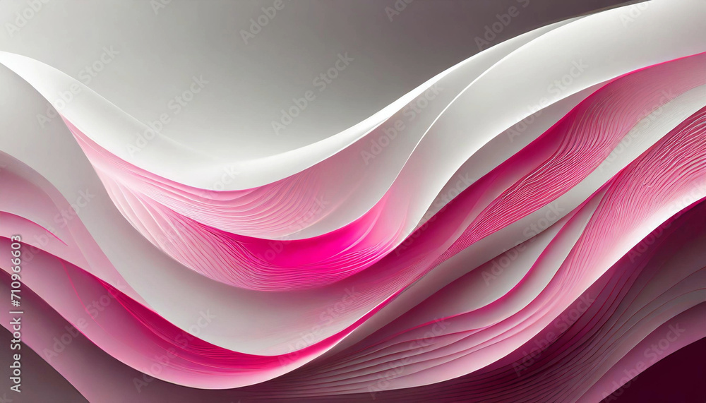3D Light White Background with Pink color waves and gradient effect; abstract wallpaper; elegant horizontal banner. 3D Light White Background with Pink color waves and gradient effect; abstract wallpaper; elegant horizontal banner.
