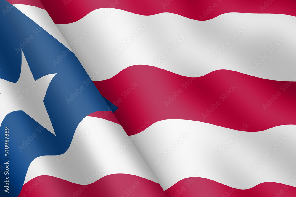 Puerto Rico waving flag 3d illustration wind ripple Puerto Rico waving flag 3d illustration wind ripple