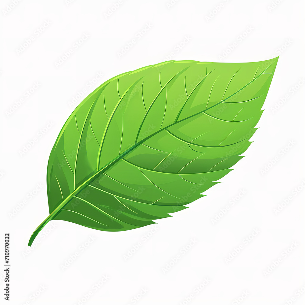 Obraz premium Ecology (green leaf) icon isolated on a white background