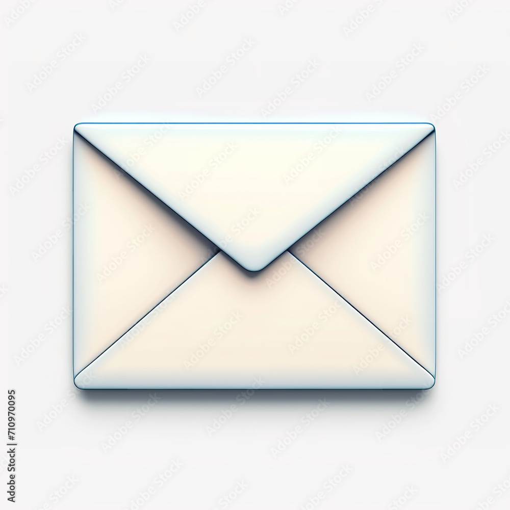Envelope (email) icon isolated on a white background Envelope (email) icon isolated on a white background