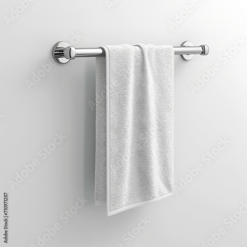 Towel rail on a white background