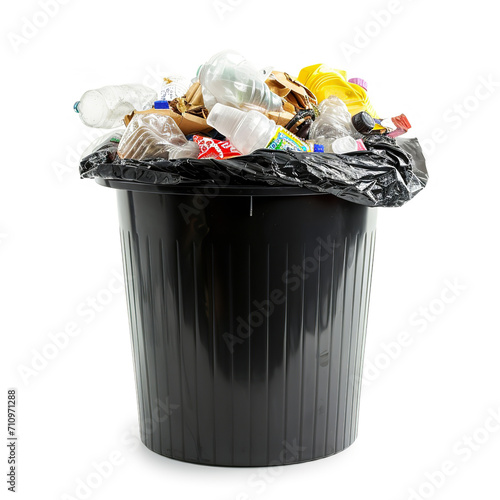 Trash isolated on a white background