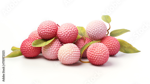  cluster of lychees rendered in pastel tones