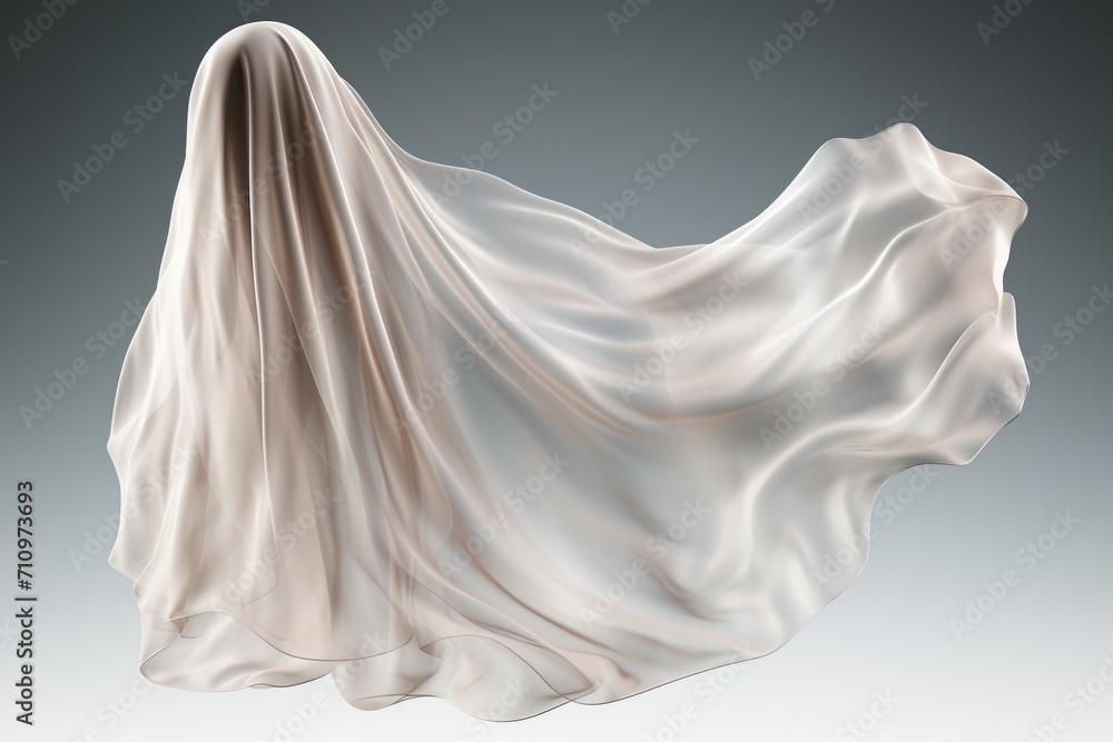 Ghost Figure Covered with White Cloth Ghost Figure Covered with White Cloth
