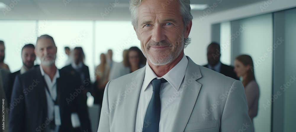 Business partnership agreement smiling businessman shaking hands with partner at office meeting Business partnership agreement smiling businessman shaking hands with partner at office meeting
