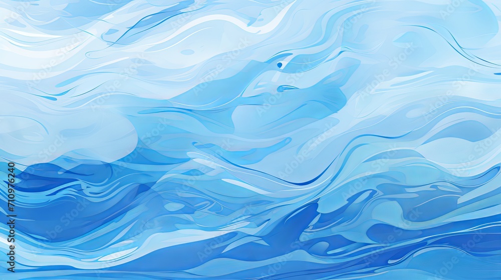 A blue design is featured on the water ripple texture background. A blue design is featured on the water ripple texture background.