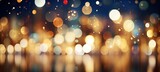 Blurred bokeh effect of vibrant cityscape, symbolizing financial growth in a bustling urban setting