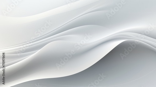 Abstract Grey Smooth Wave Lines Background AI Generated