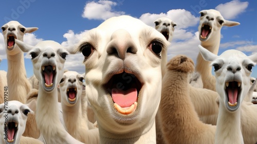 A Herd Of Llamas Screaming At The Sky,