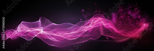 Dynamic particle abstract space background with big data visualization   copy space image