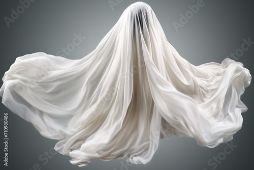 Ghost covered with white cloth