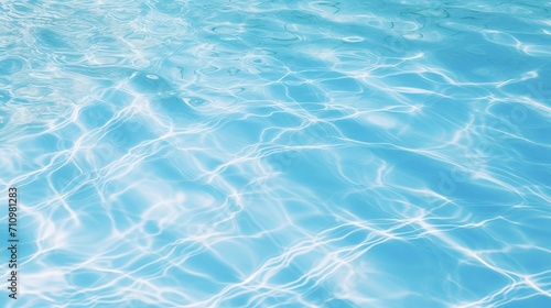 The background of the swimming pool s water has a texture similar to that of sunlight.