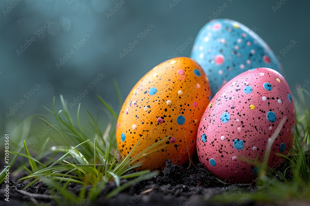 Easter eggs, holiday and tradition Easter eggs, holiday and tradition