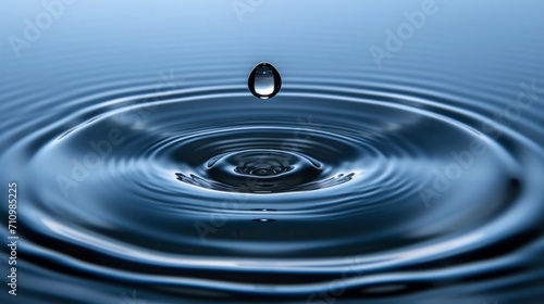 Dynamic Moment, A Drop of Water Descending Into a Lake