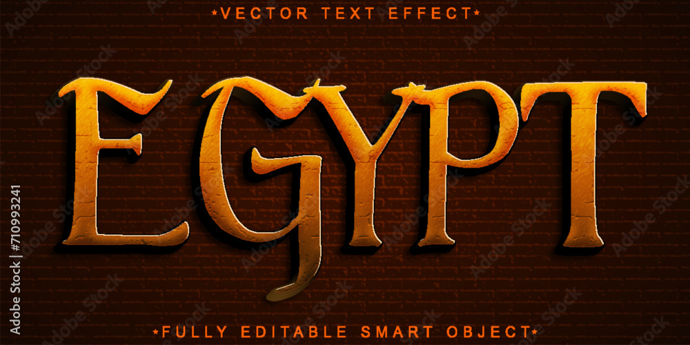 Historical Orange Worn Egypt Vector Fully Editable Smart Object Text ...