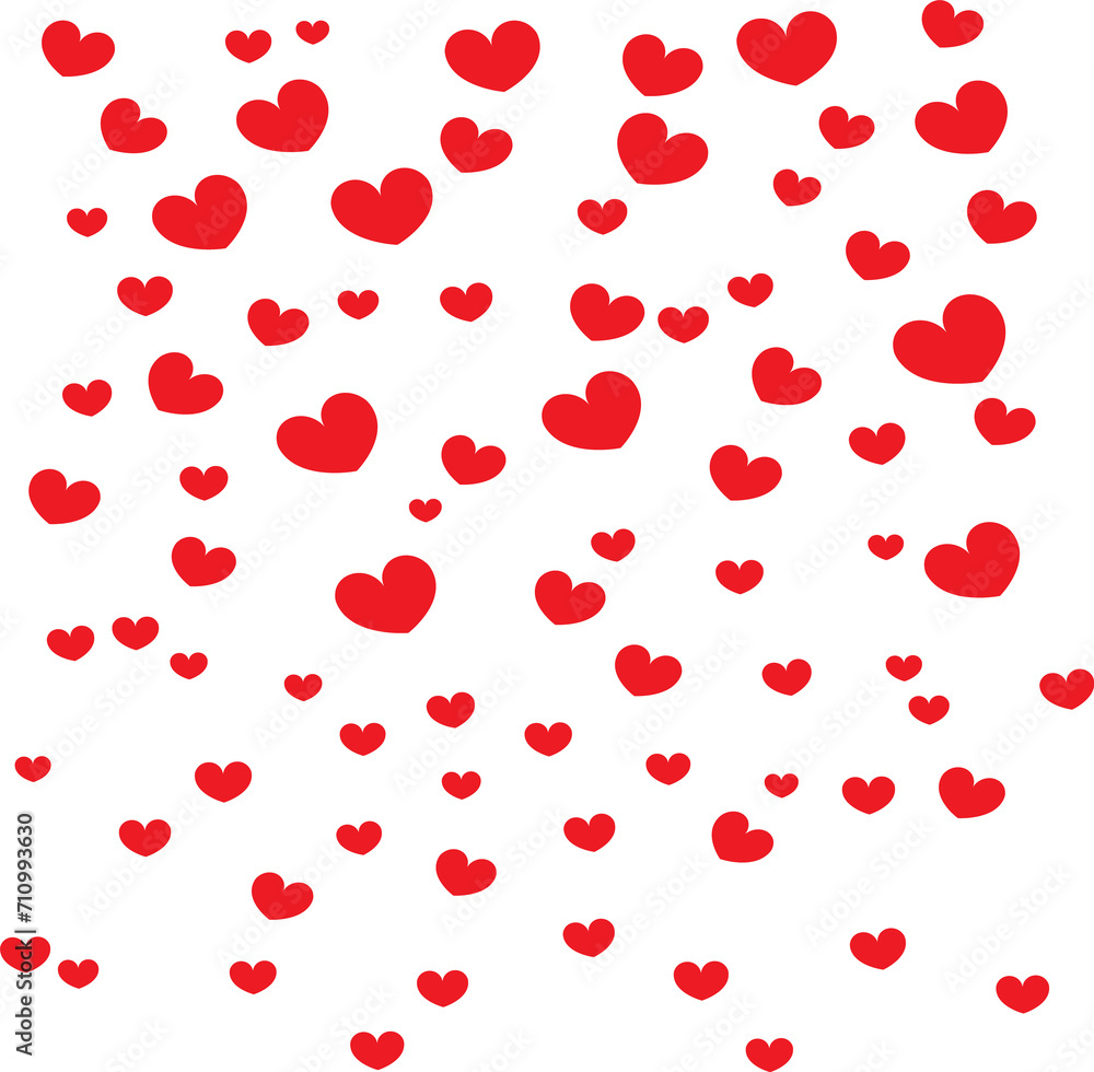 Red Hearts Falling. Valentine’s day Background. Red Hearts Falling. Valentine’s day Background.