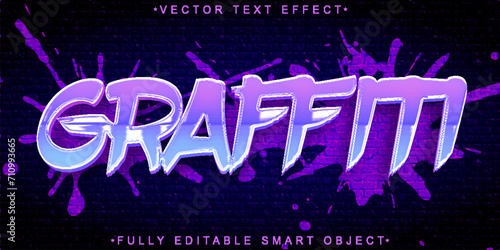 Colorful Graffiti Vector Fully Editable Smart Object Text Effect