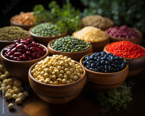 An assortment of fresh, vibrant beans, perfect for culinary creations.