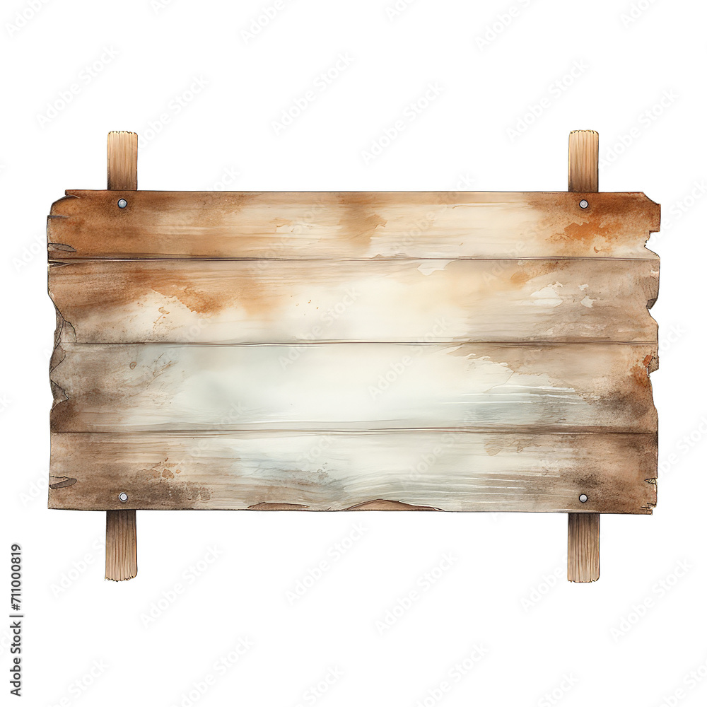Blank empty wooden rustic signage sign board signpost post wood on transparent background cutout, PNG file. Many assorted different Mockup template for artwork design.