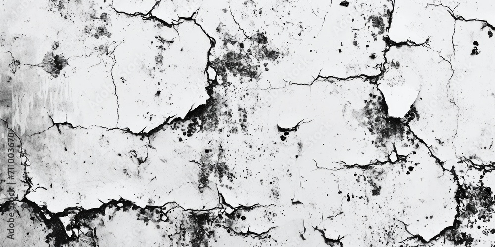 A black and white photo of a cracked wall. Perfect for adding texture and depth to design projects A black and white photo of a cracked wall. Perfect for adding texture and depth to design projects