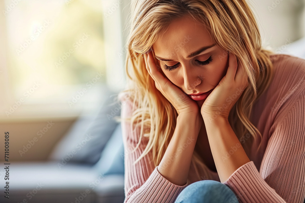 Worried Woman Deep in Thought Worried Woman Deep in Thought