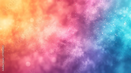 Abstract futuristic backdrop, color background with a light paint texture, forming a modern and futuristic pattern. Space, smoke, rainbow, wallpaper. Glowing particles