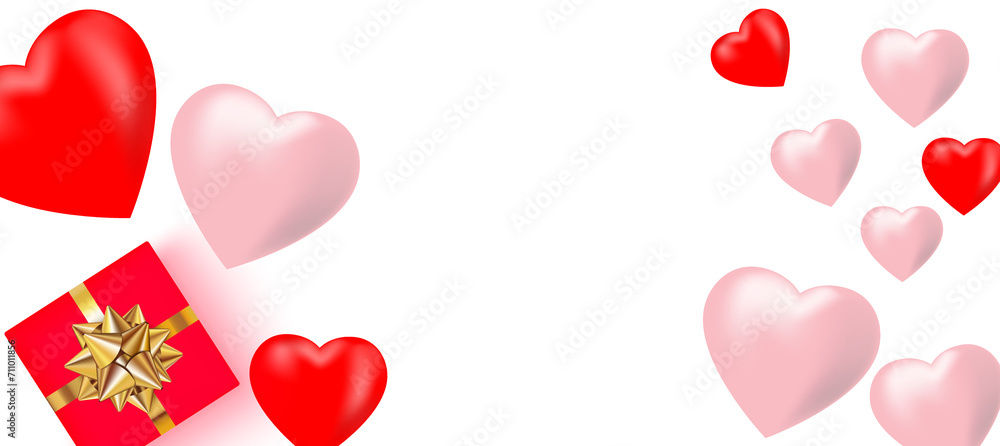 pink red hearts falling pink red hearts falling