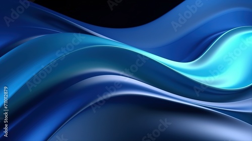 Abstract Blue fluid wave background. Modern poster with gradient 3d flow shape. futuristic wave background.