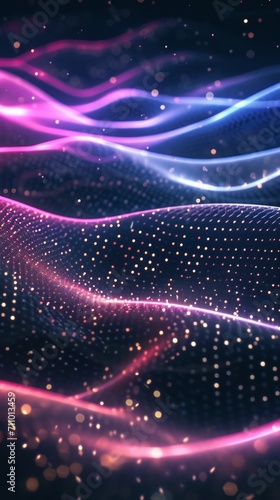 Purple and Blue Abstract Background