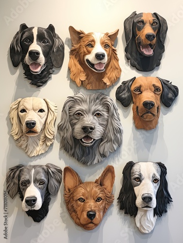 Dog Breeds Canine Lover Wall Art: A Captivating Collection © Michael