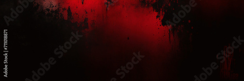 grunge background texture with red paint spatter and black red grungy textured design, old antique or vintage painted metal	
 photo