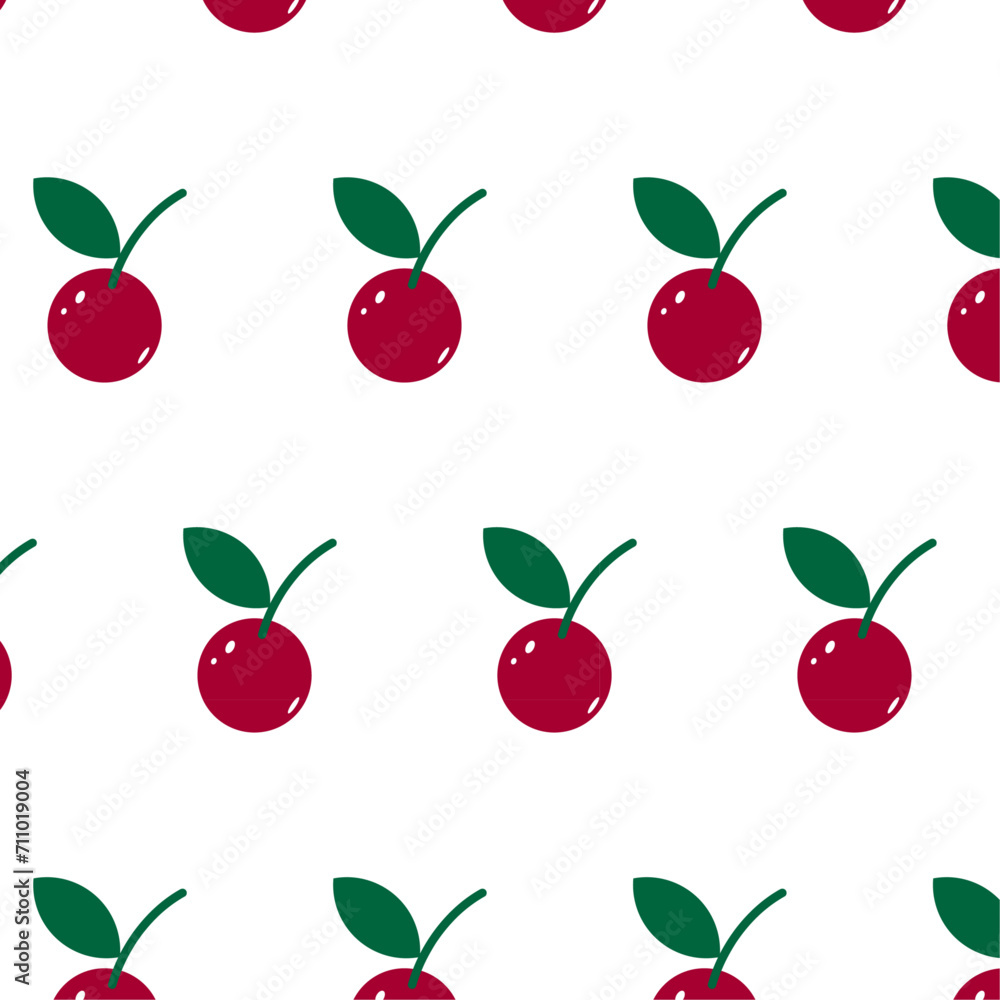 Vector seamless pattern of cherries Vector seamless pattern of cherries
