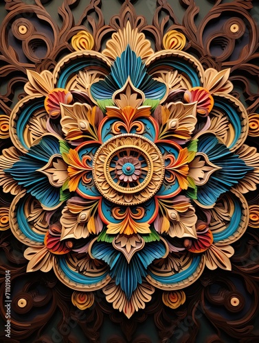 Intricate Mandalas  Spiritual Wall Art Evoking Serenity and Radiant Vibes