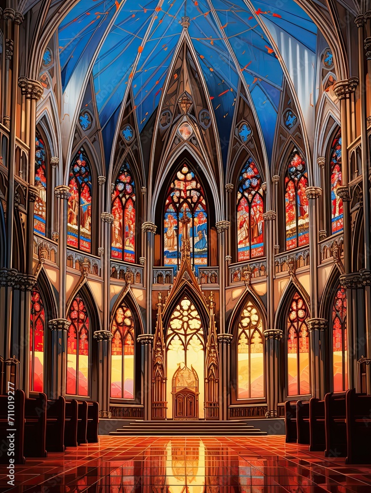 Majestic Cathedrals: Religious Architecture Wall Prints