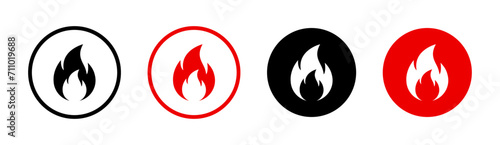 Fire icon set