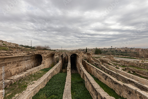 Dara Ancient City. Dara aqueducts  tare cisterns. Ancient Water Channels in the Ancient City of Dara in Mardin  Turkey.