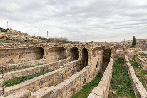Dara Ancient City. Dara aqueducts  tare cisterns. Ancient Water Channels in the Ancient City of Dara in Mardin  Turkey.