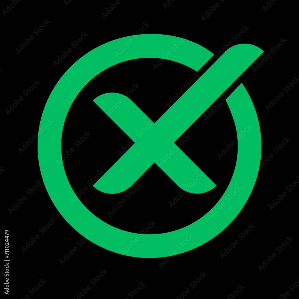 Fototapeta premium tick and cross