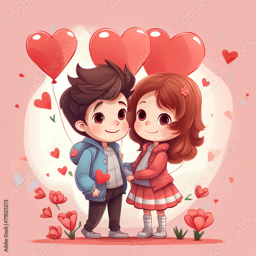 Set of happy cartoon couples in love in various poses and actions:making proposition,having dinner,having date,celebrating valentine's day.Vector illustrations isolated on white background. © Mujahid