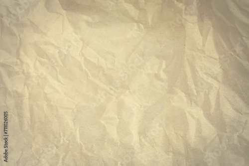 Crumpled old paper as background. Texture of parchment