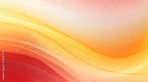 Abstract Yellow and Red Wave Background. Color gradient ombre. Wavy blurry lines background.