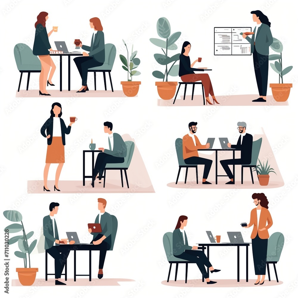 People in a modern office environment People in a modern office environment