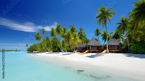 Maldives tropical beach