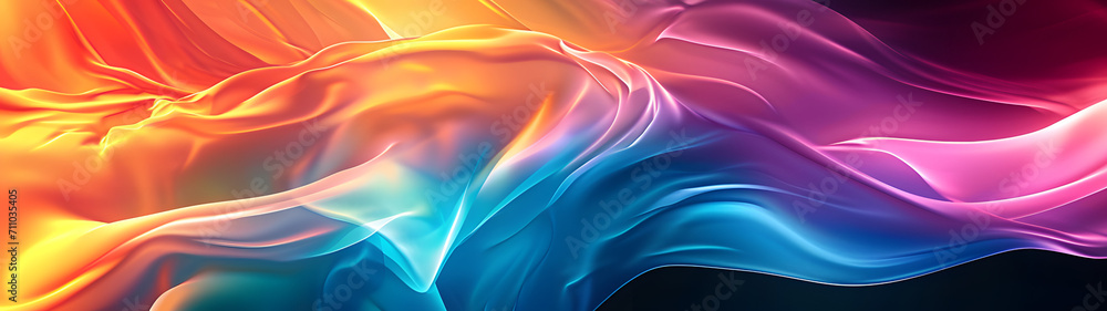A vibrant fractal art piece with abstract colorfulness illuminating against a dark background, creating a mesmerizing display of light and art A vibrant fractal art piece with abstract colorfulness illuminating against a dark background, creating a mesmerizing display of light and art