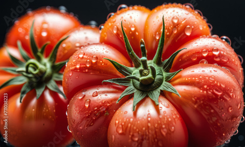 Tomato Illustrations. This collection of photorealistic illustrations presents lifelike tomatoes, radiating with vibrant colors and depicting the essence of farm-fresh goodness.
