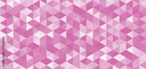 Geometric pink Triangular Mosaic Background. Pop art polygonal background.	Pink triangle pattern background.
